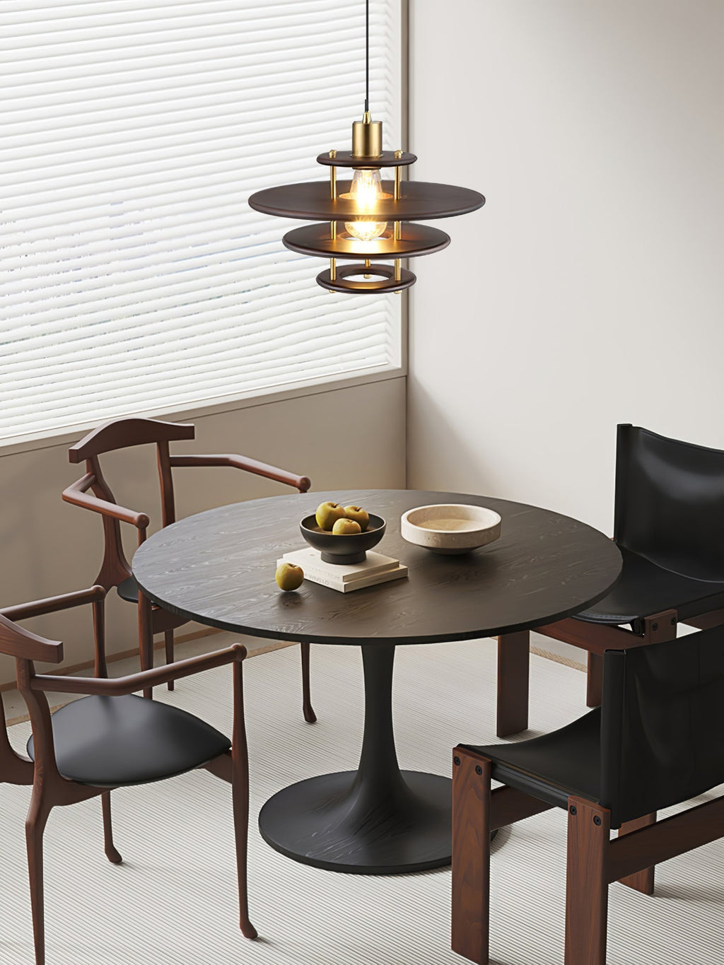 Oakenina Wood Pendant Light-Moonnatur
