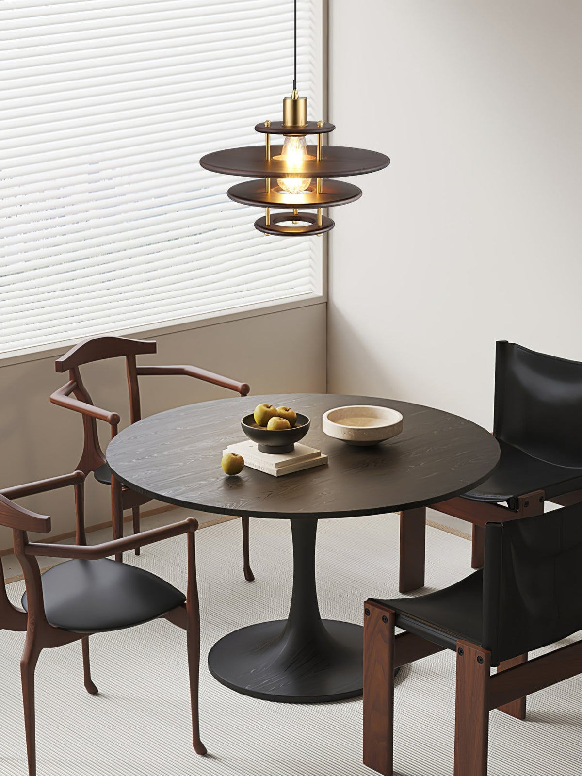 Oakenina Wood Pendant Light-Moonnatur