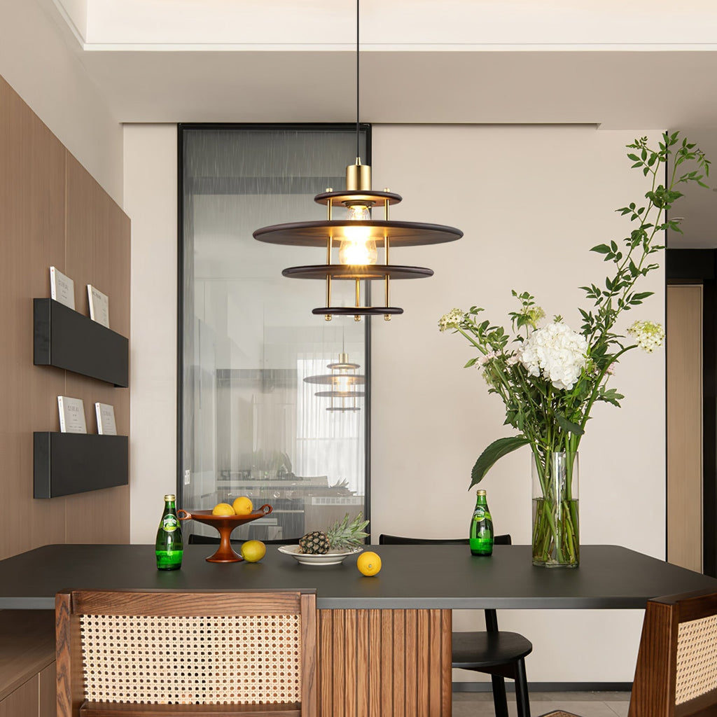Oakenina Wood Pendant Light-Moonnatur