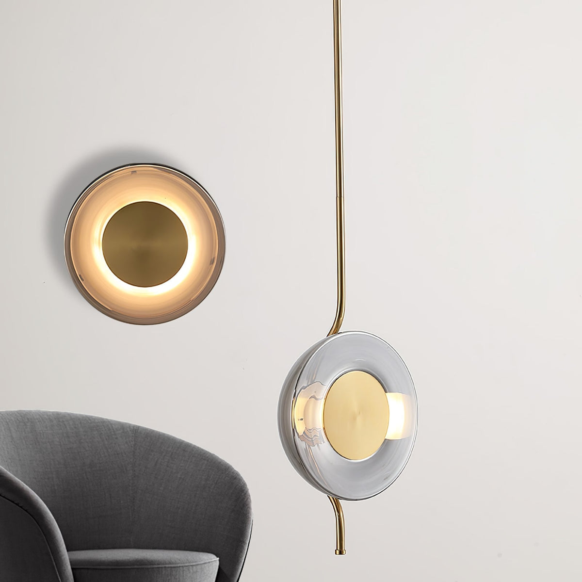 Virelle Glass Pendant Lamp-Moonnatur