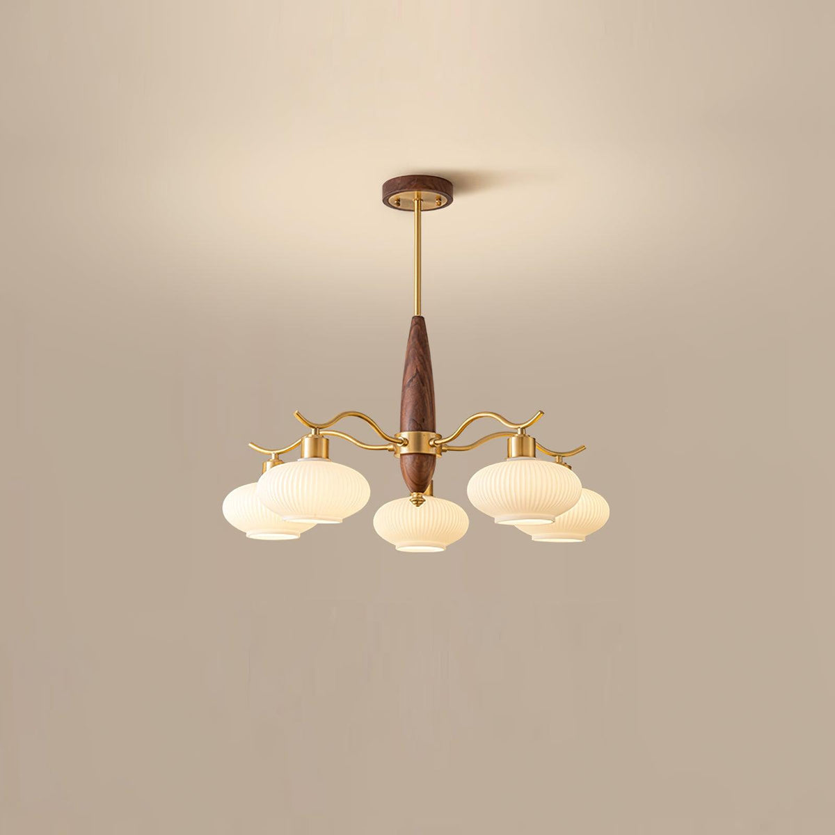 Hildenfield Glass Chandelier-Moonnatur