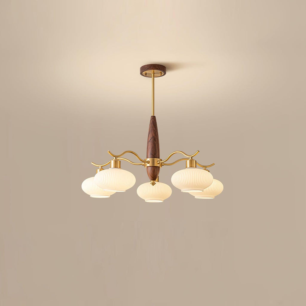 Hildenfield Glass Chandelier-Moonnatur