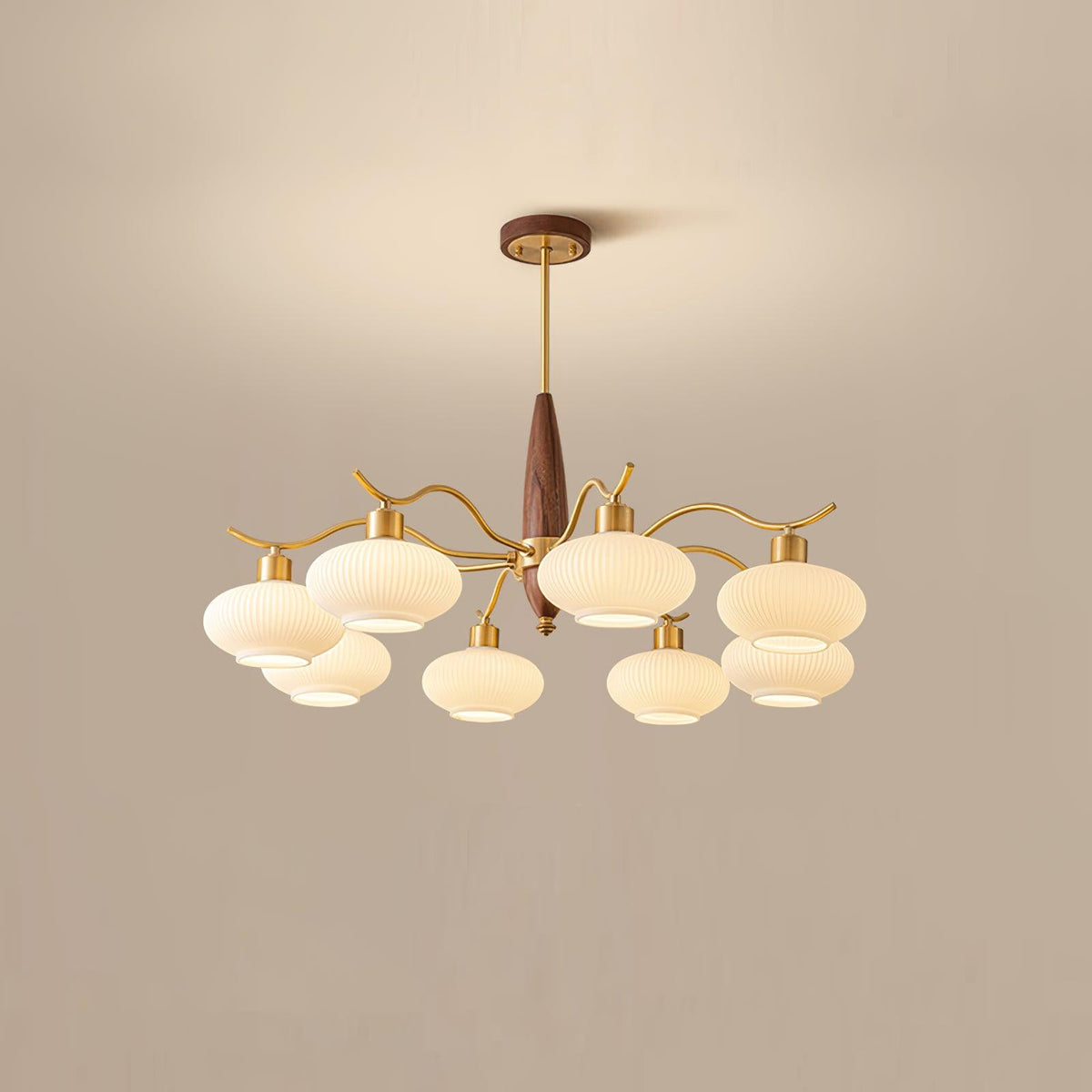 Hildenfield Glass Chandelier-Moonnatur