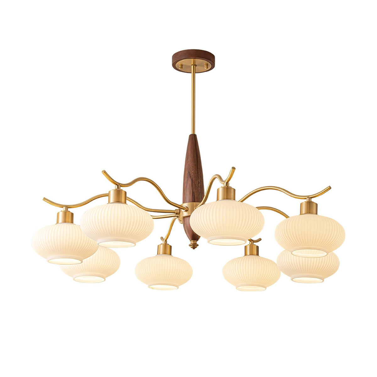 Hildenfield Glass Chandelier-Moonnatur