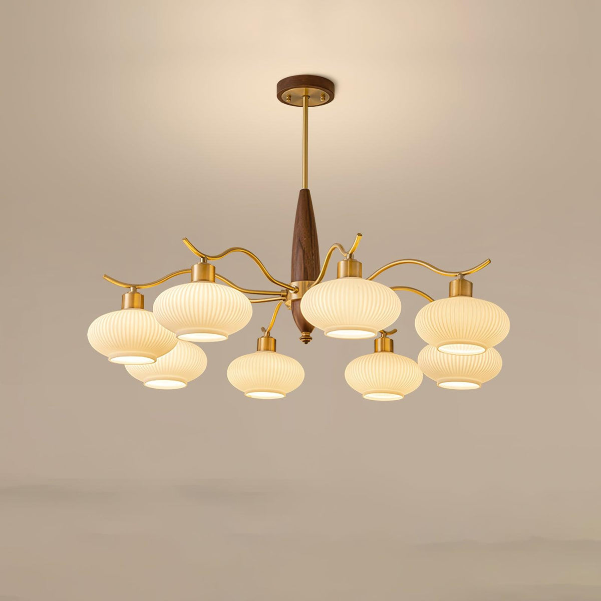 Hildenfield Glass Chandelier-Moonnatur