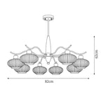 Hildenfield Glass Chandelier-Moonnatur