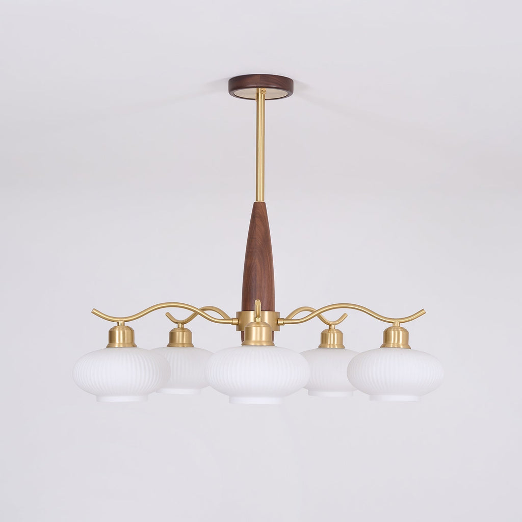 Hildenfield Glass Chandelier-Moonnatur