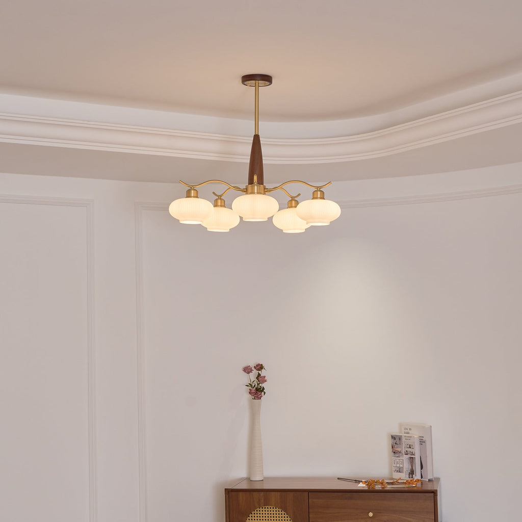 Hildenfield Glass Chandelier-Moonnatur