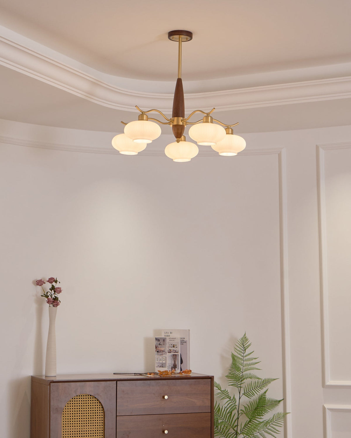 Hildenfield Glass Chandelier-Moonnatur