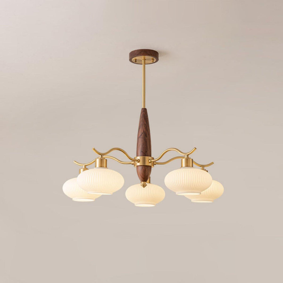 Hildenfield Glass Chandelier-Moonnatur
