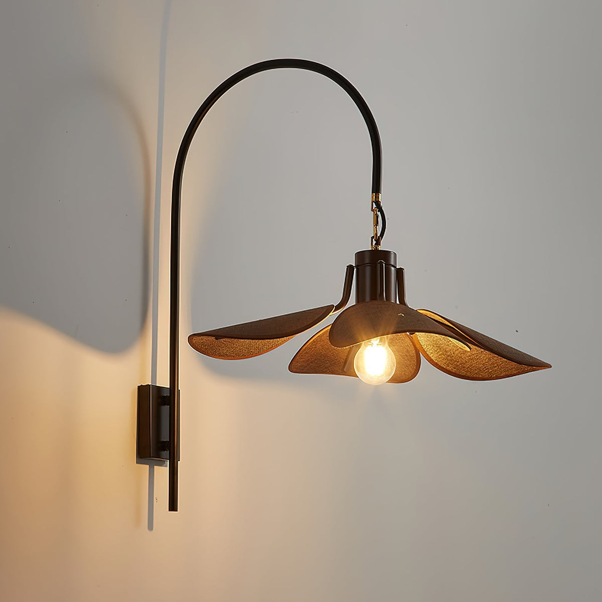 Seldenora Fabric Wall Light-Moonnatur