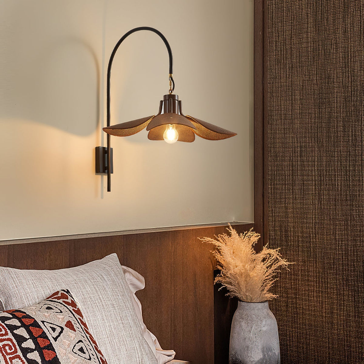 Seldenora Fabric Wall Light-Moonnatur
