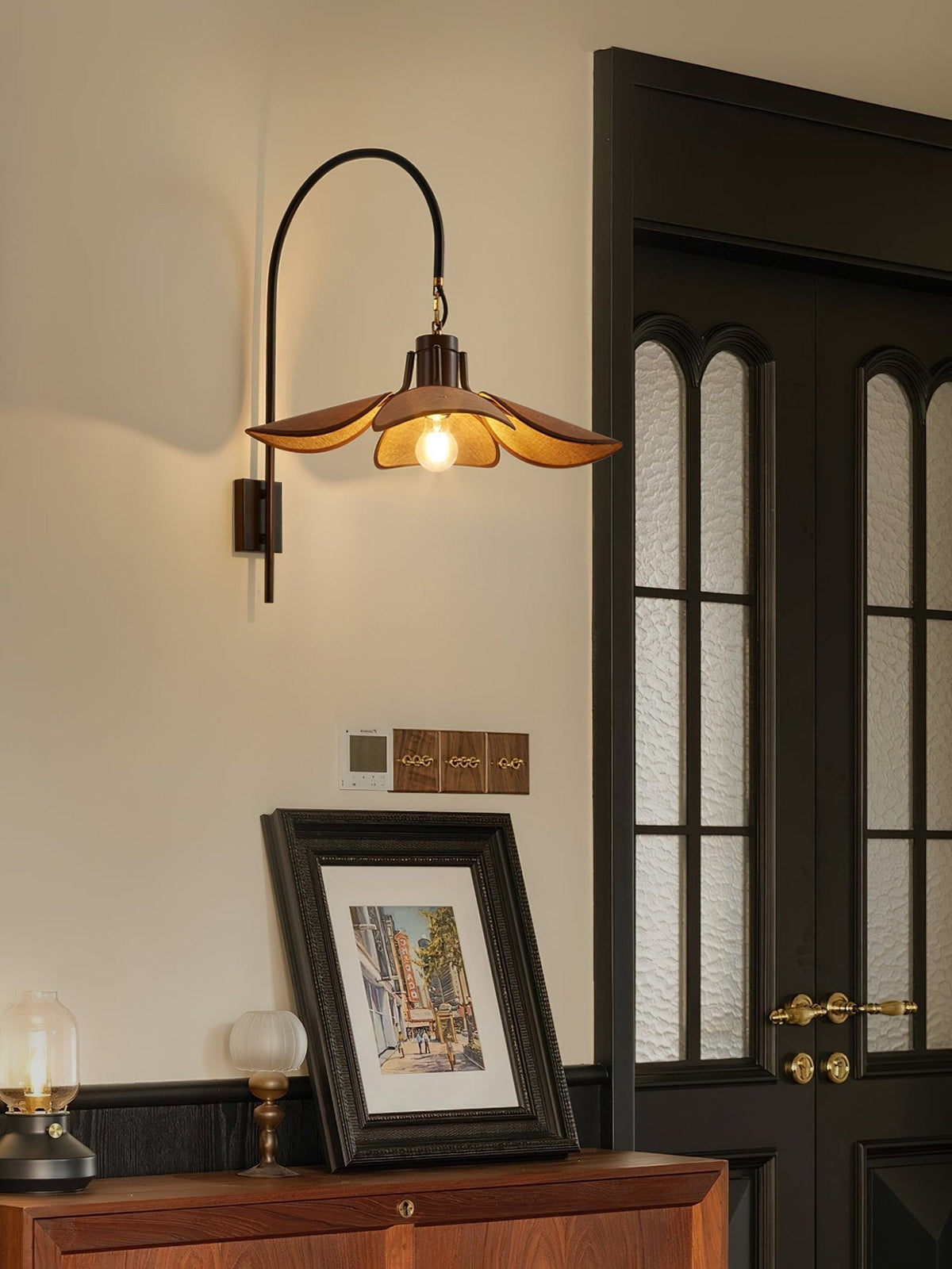 Seldenora Fabric Wall Light-Moonnatur