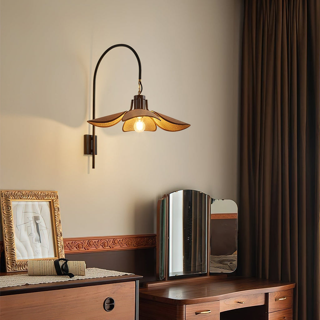 Seldenora Fabric Wall Light-Moonnatur