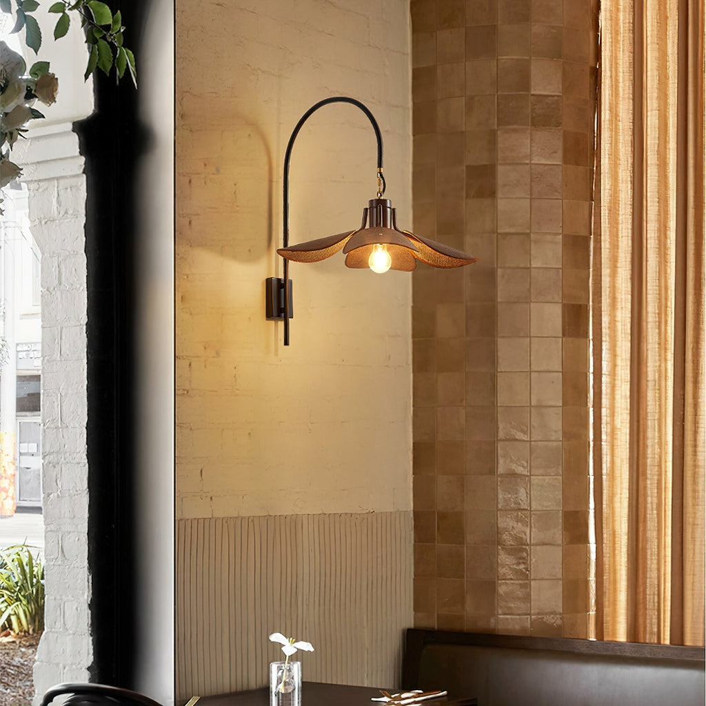Seldenora Fabric Wall Light-Moonnatur