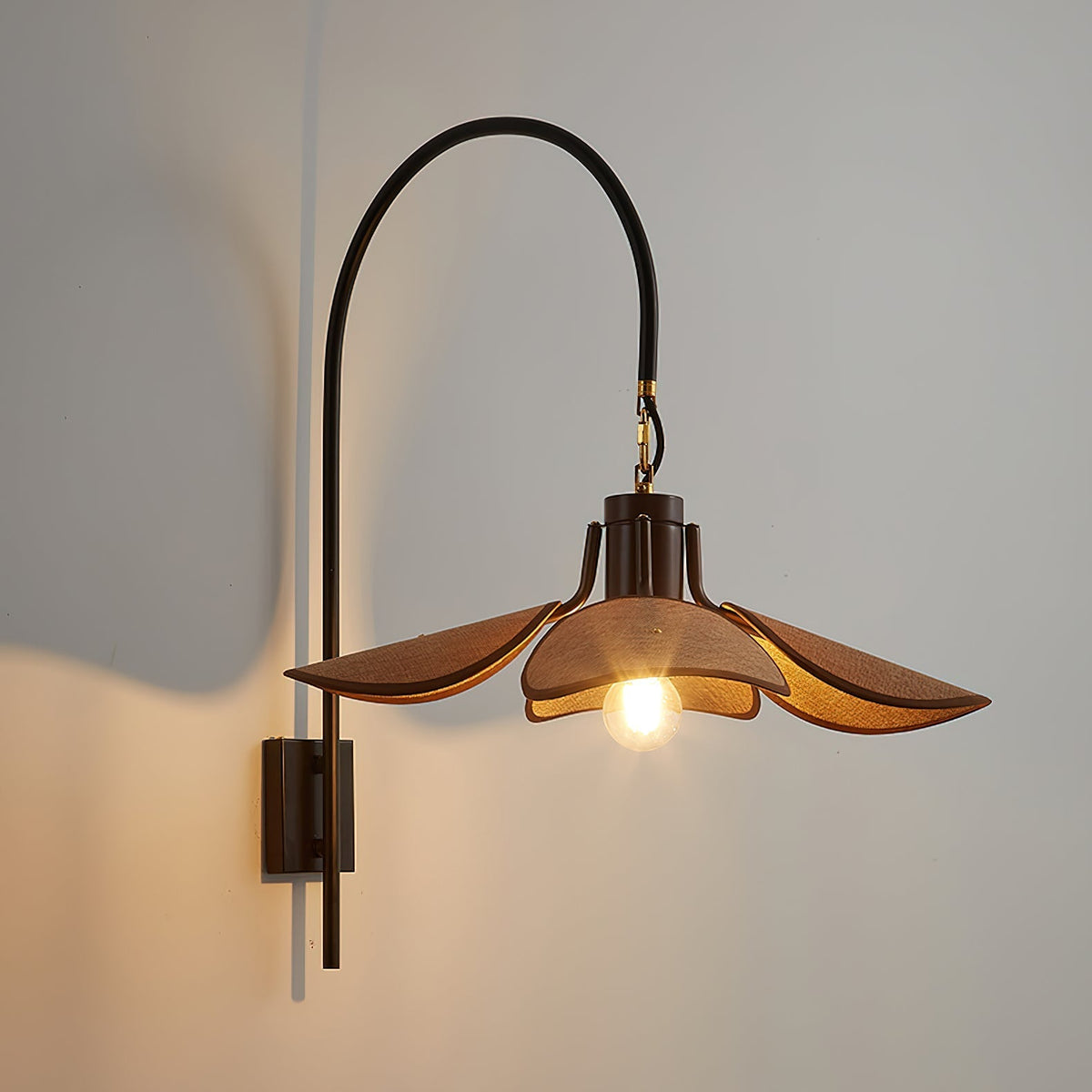 Seldenora Fabric Wall Light-Moonnatur