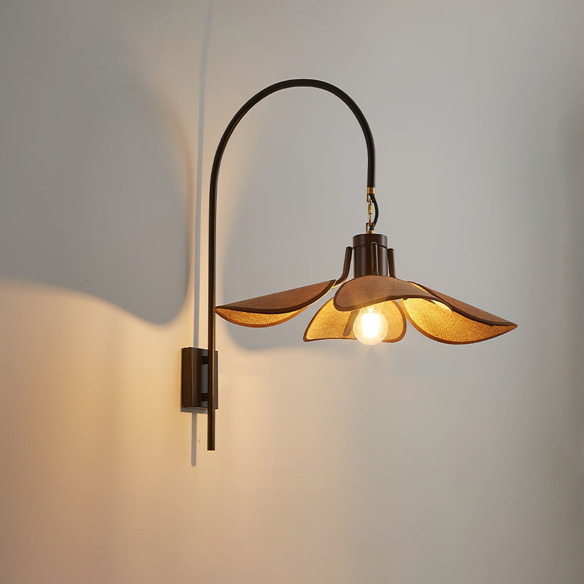 Seldenora Fabric Wall Light-Moonnatur