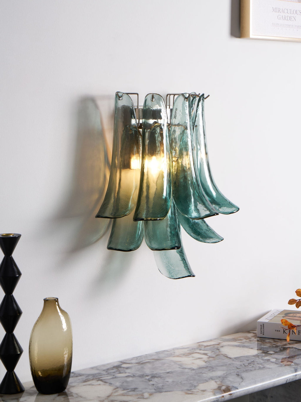 Hildenmere Glass Wall Light-Moonnatur