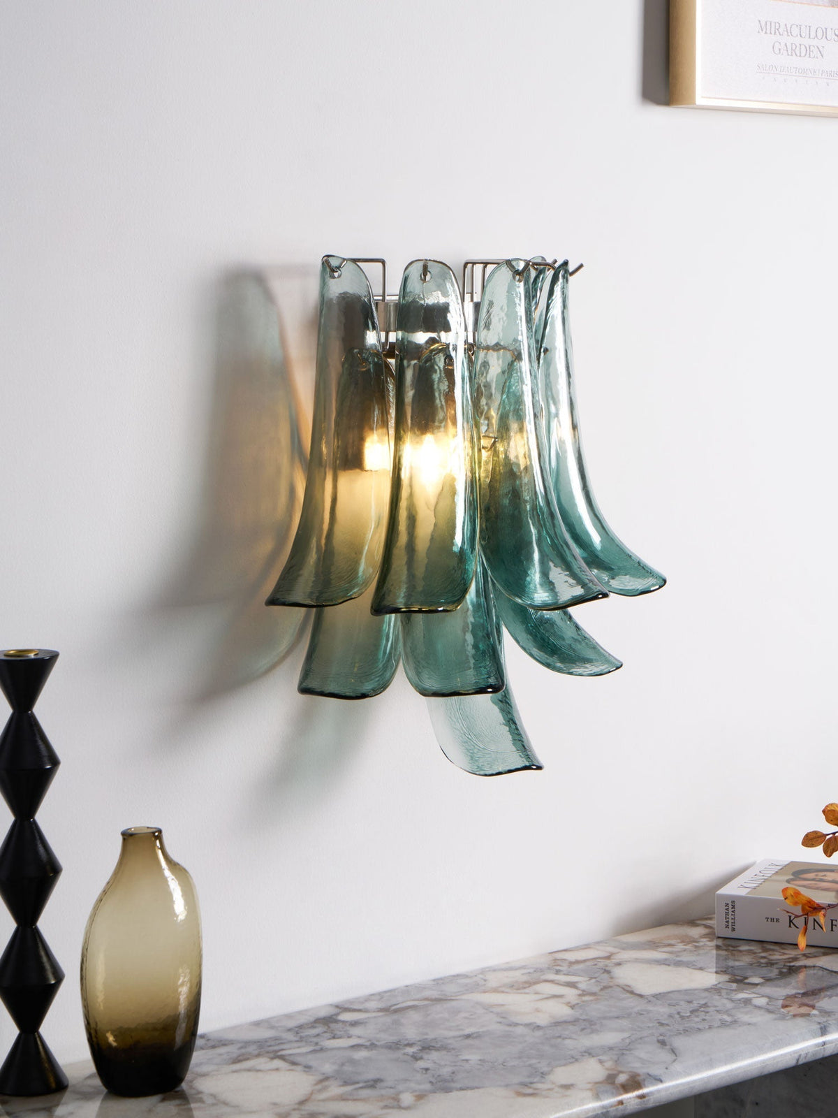 Hildenmere Glass Wall Light-Moonnatur