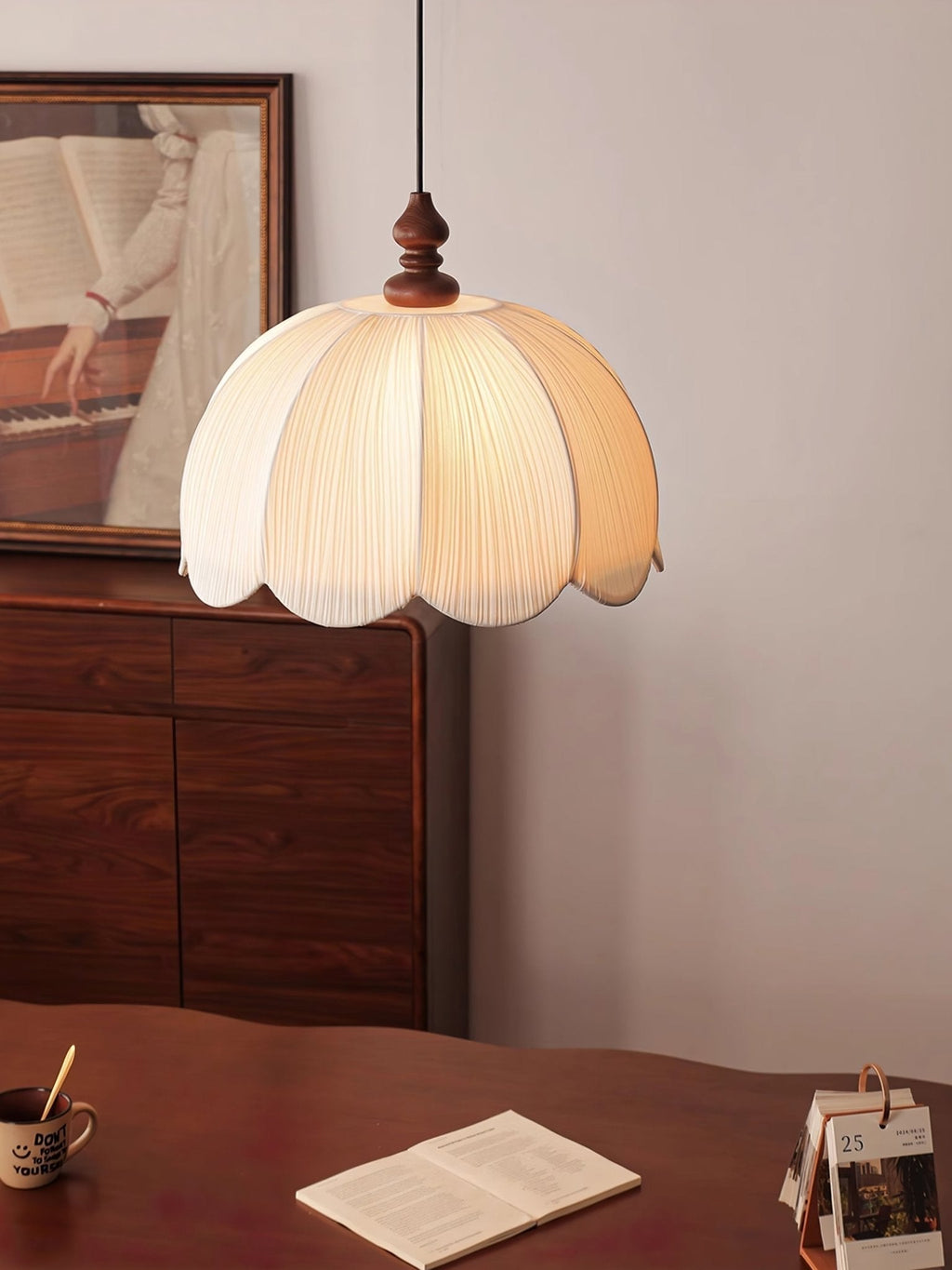 Cardelhill Fabric Pendant Light-Moonnatur