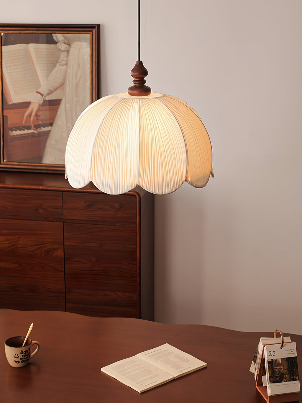 Cardelhill Fabric Pendant Light-Moonnatur
