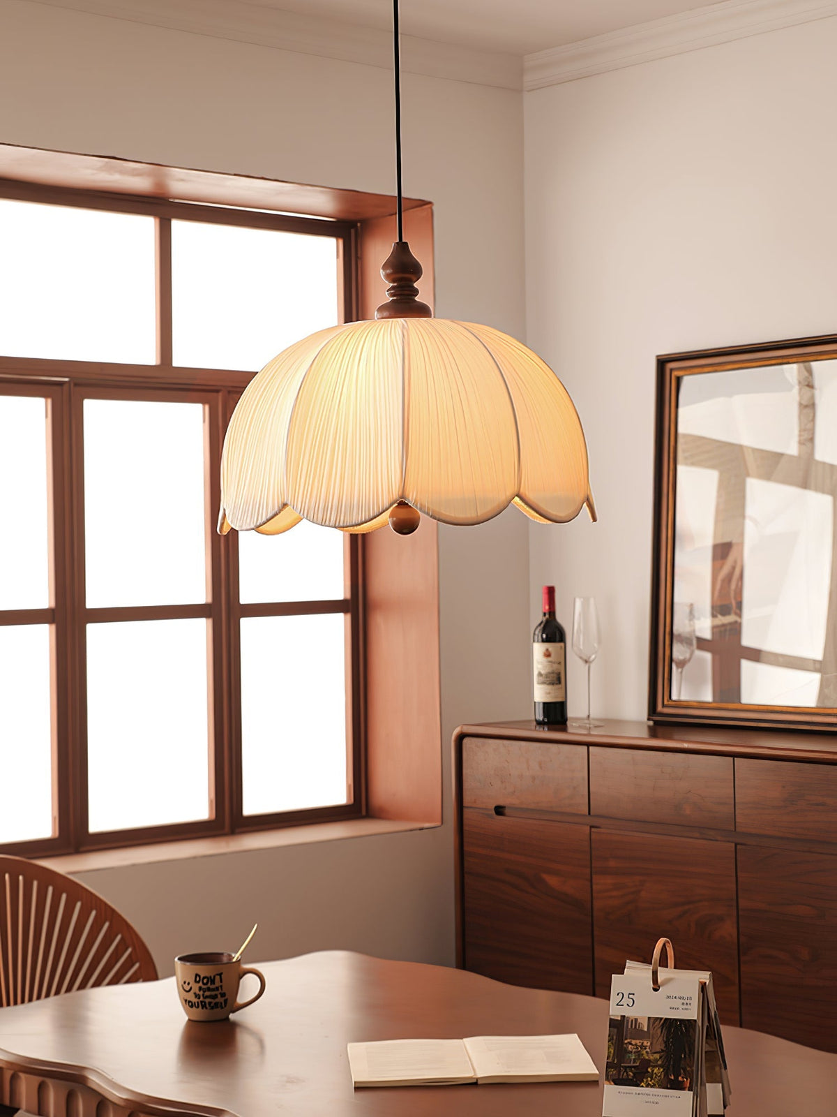 Cardelhill Fabric Pendant Light-Moonnatur