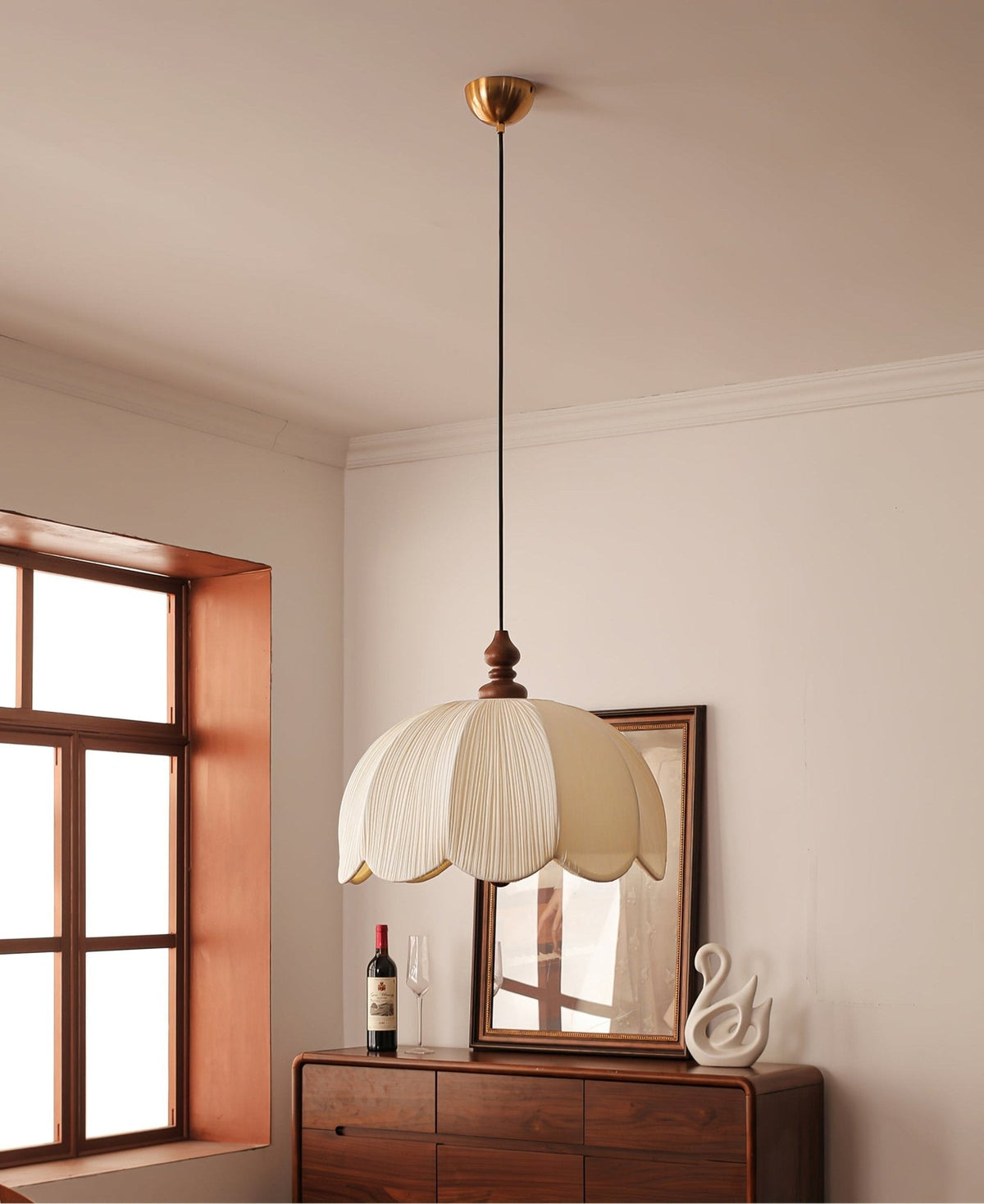 Cardelhill Fabric Pendant Light-Moonnatur