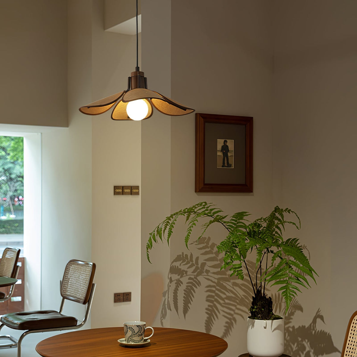 Galenelle Linen Pendant Light-Moonnatur