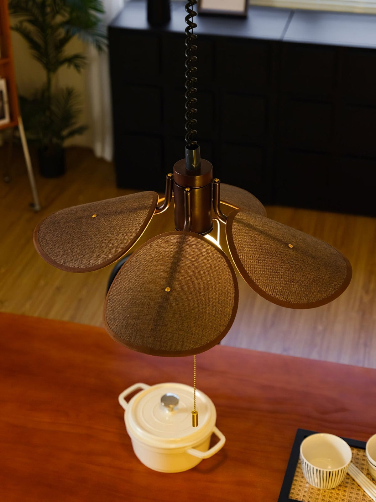 Galenelle Linen Pendant Light-Moonnatur