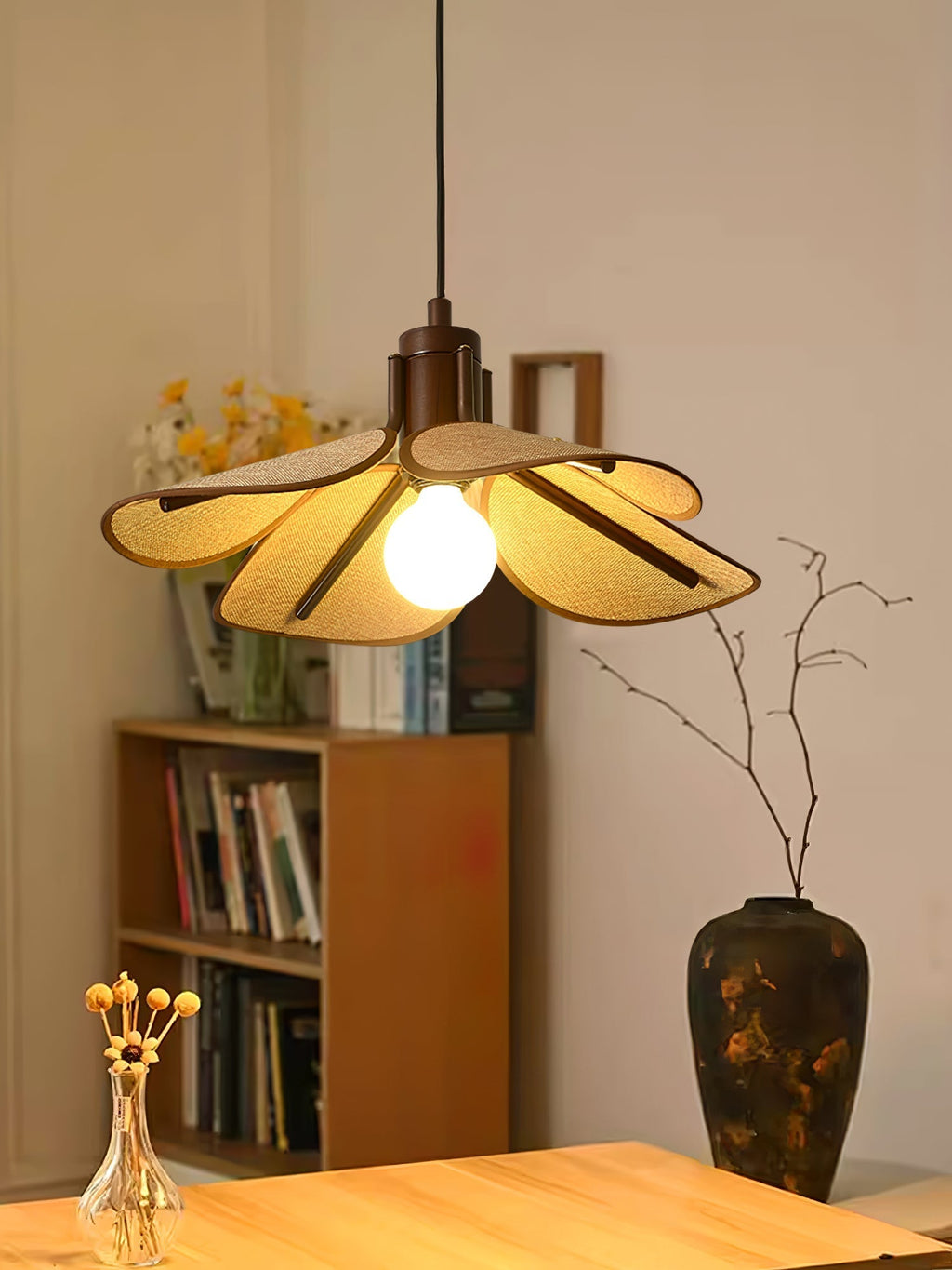 Galenelle Linen Pendant Light-Moonnatur