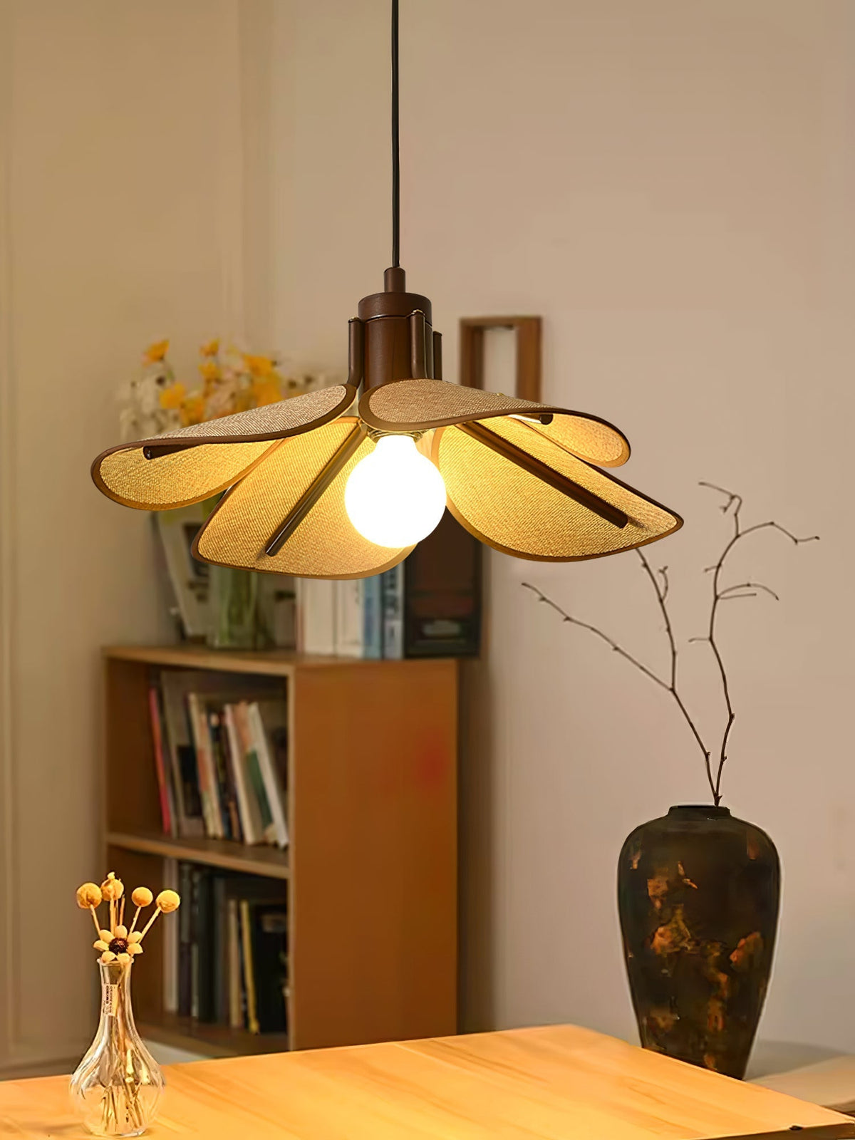 Galenelle Linen Pendant Light-Moonnatur