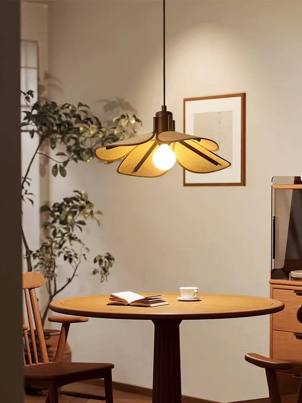 Galenelle Linen Pendant Light-Moonnatur