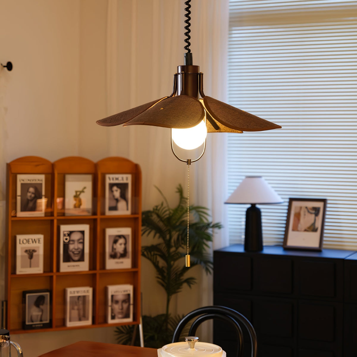 Galenelle Linen Pendant Light-Moonnatur