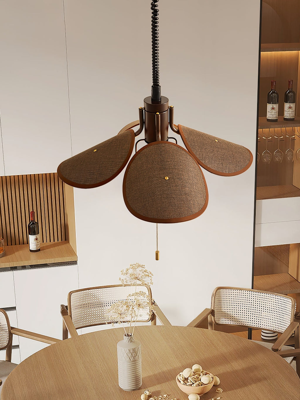 Galenelle Linen Pendant Light-Moonnatur