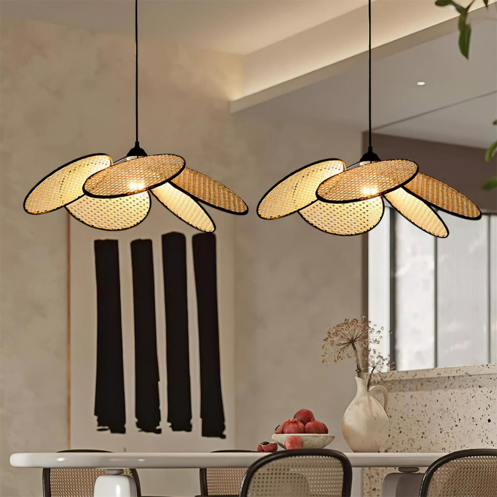 Kardenia Rattan Pendant Light-Moonnatur