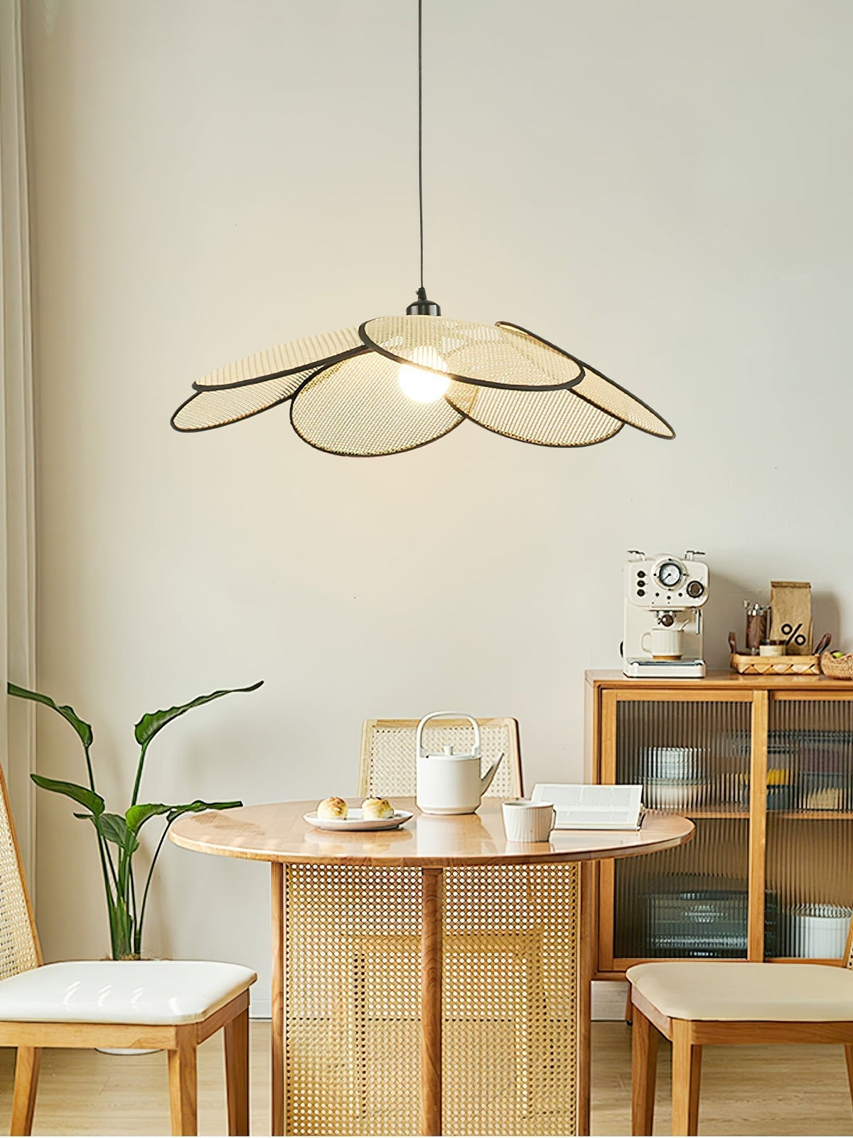 Kardenia Rattan Pendant Light-Moonnatur
