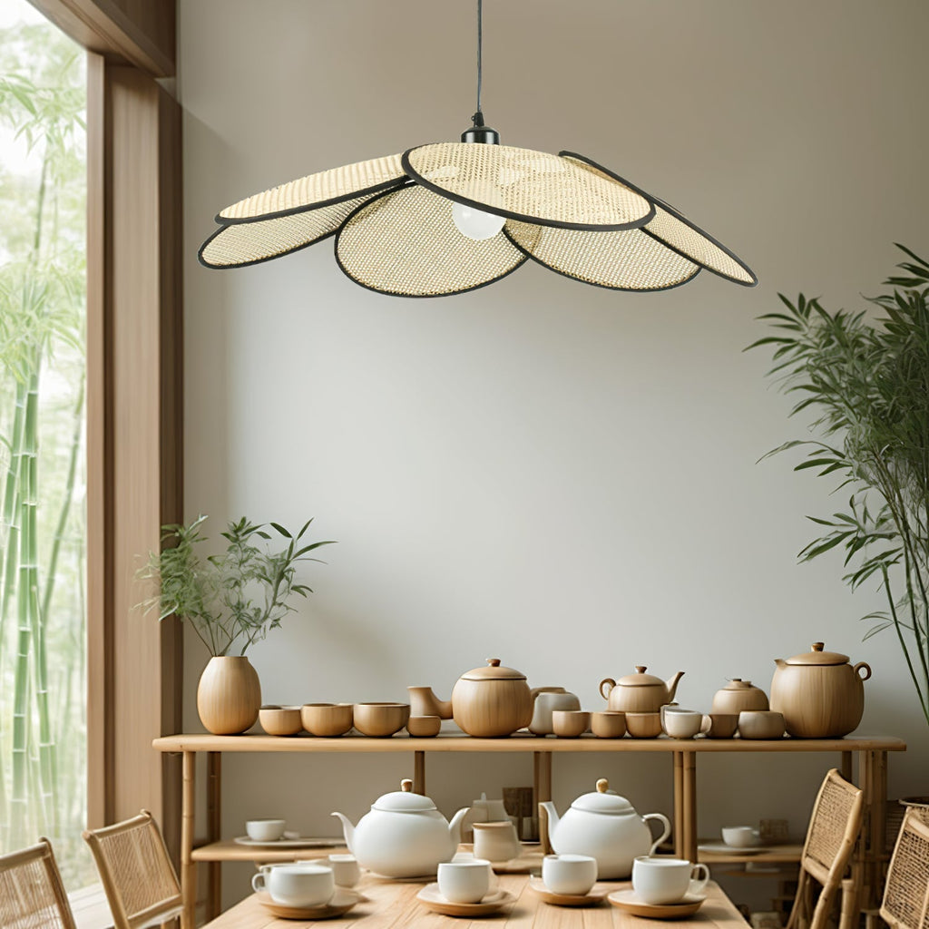 Kardenia Rattan Pendant Light-Moonnatur