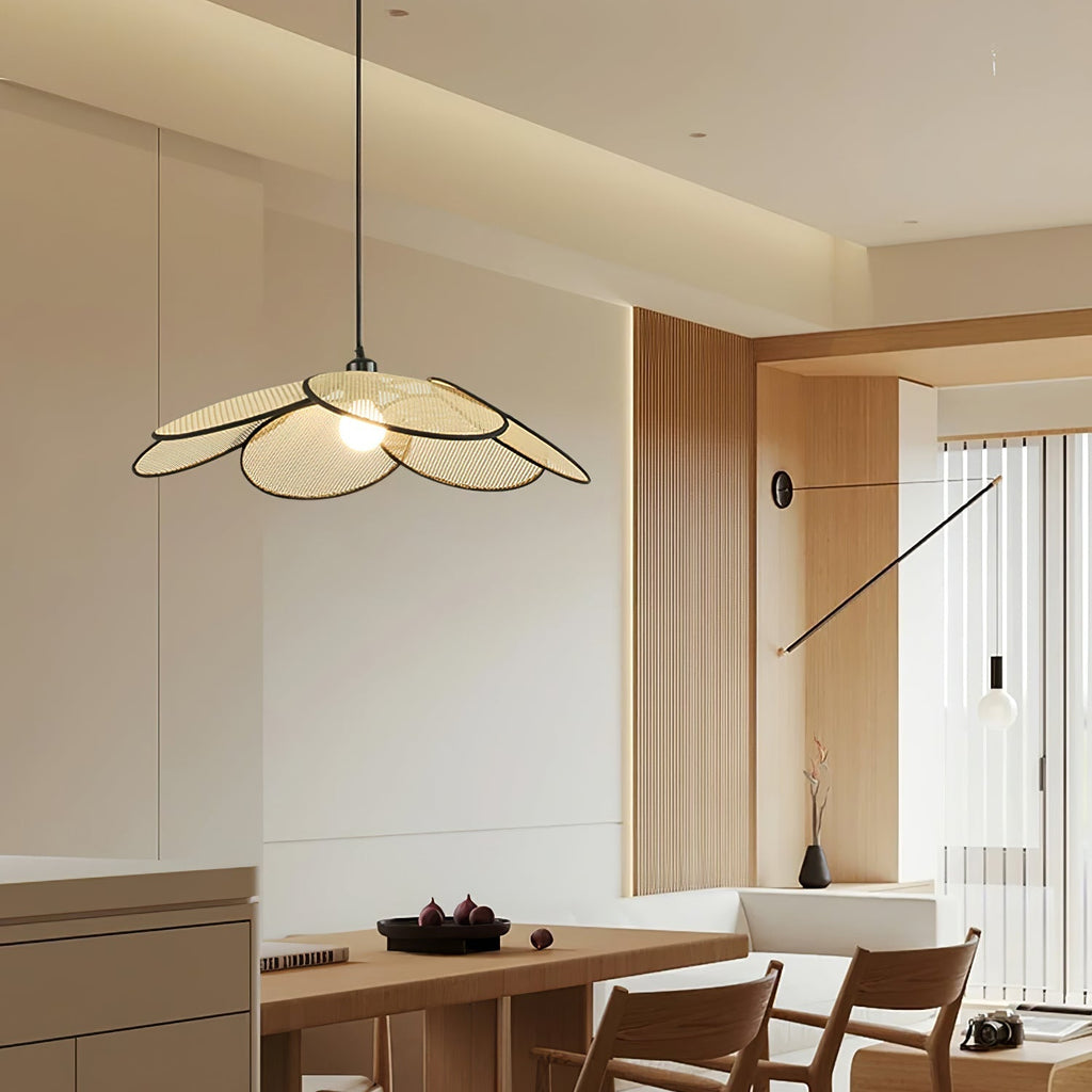 Kardenia Rattan Pendant Light-Moonnatur