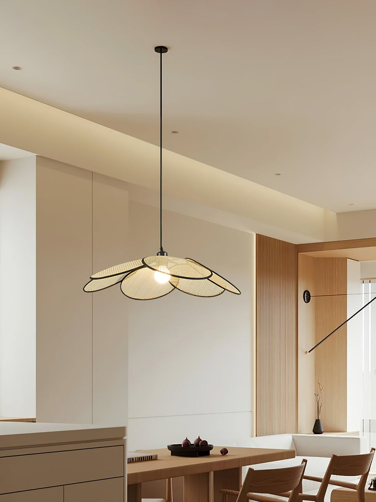 Kardenia Rattan Pendant Light-Moonnatur