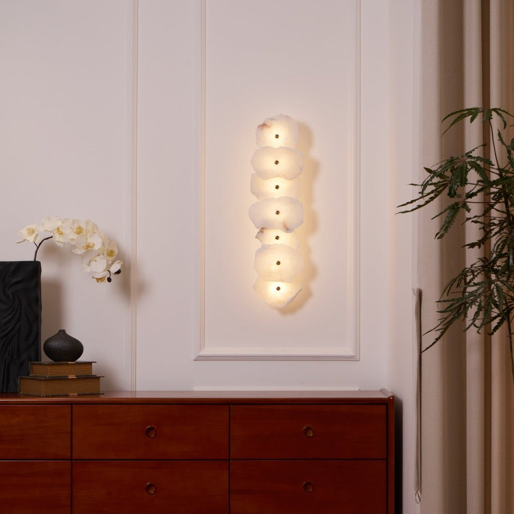 Pavessa Alabaster Wall Lamp-Moonnatur