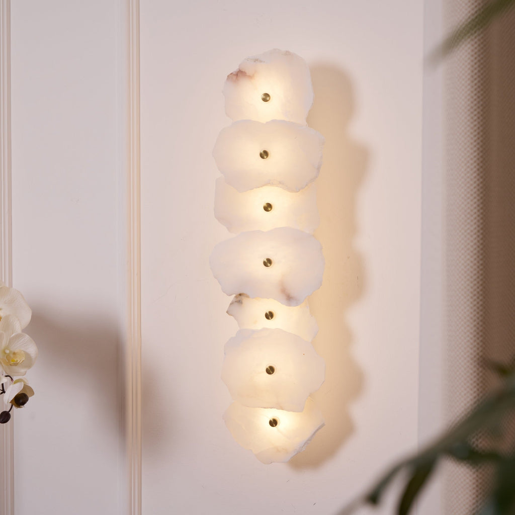 Pavessa Alabaster Wall Lamp-Moonnatur