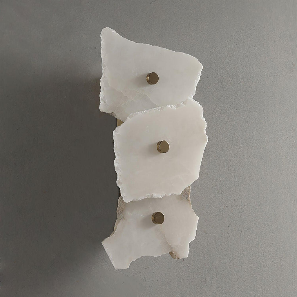 Ravensbrook Alabaster Wall Light-Moonnatur