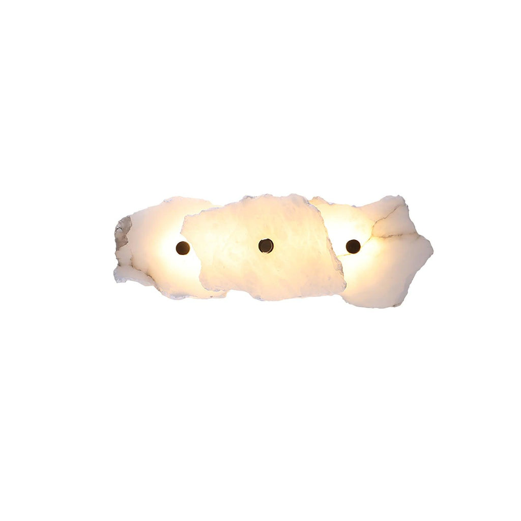 Ravensbrook Alabaster Wall Light-Moonnatur