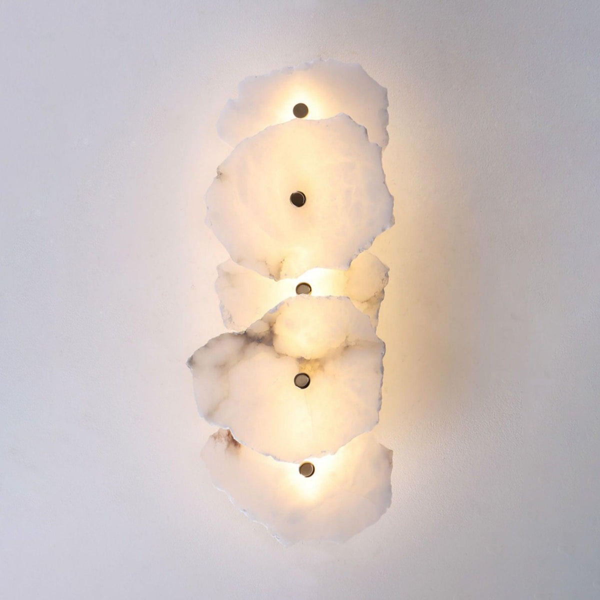 Ravensbrook Alabaster Wall Light-Moonnatur