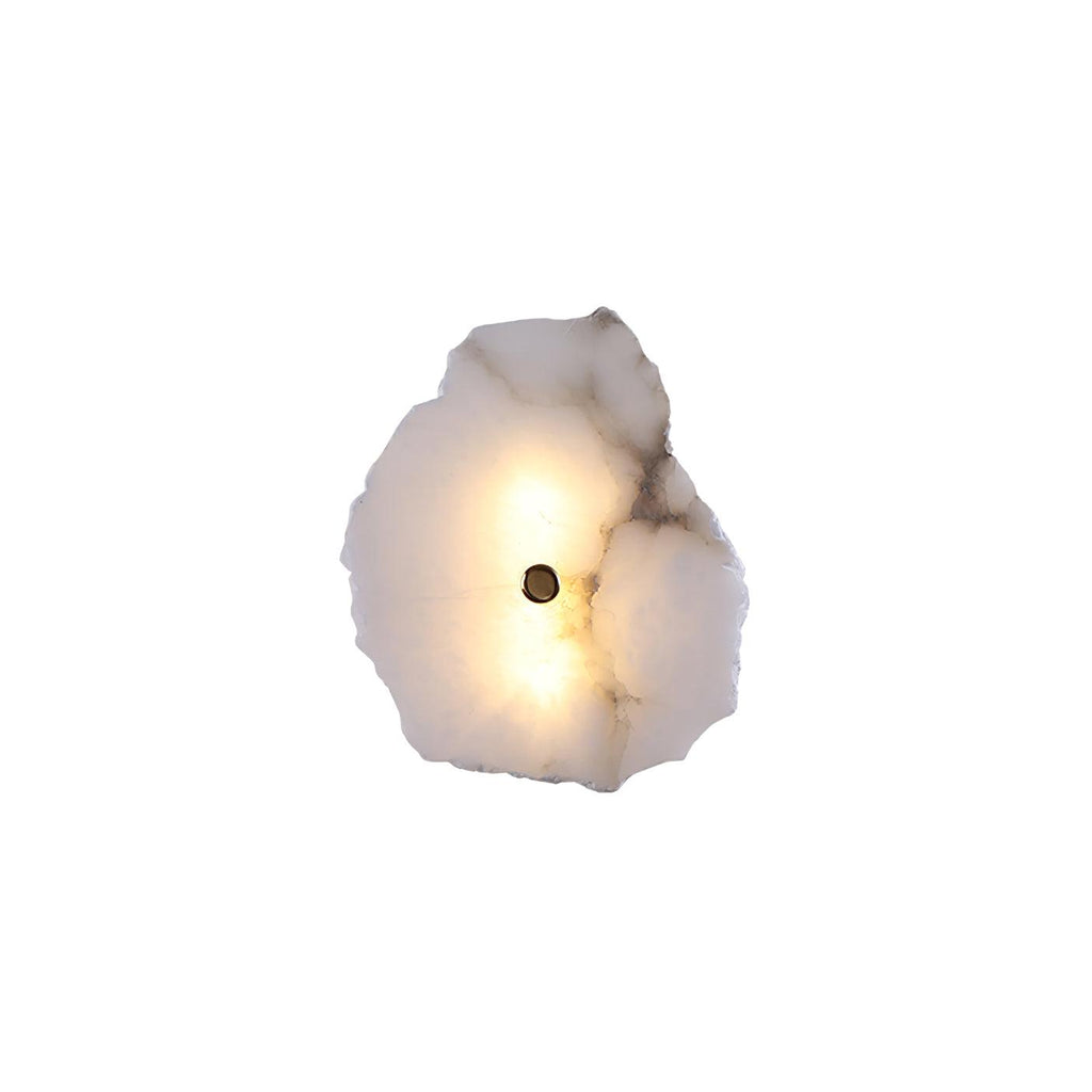 Ravensbrook Alabaster Wall Light-Moonnatur