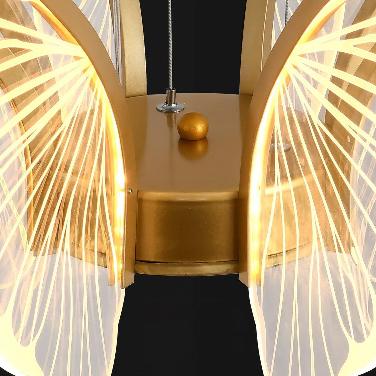 Quenelle Acrylic Chandelier-Moonnatur