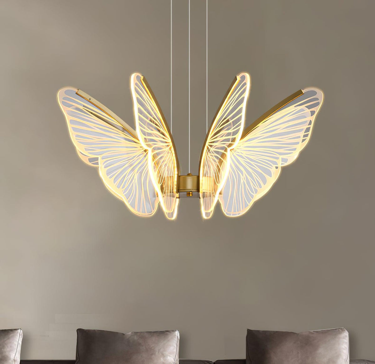 Quenelle Acrylic Chandelier-Moonnatur