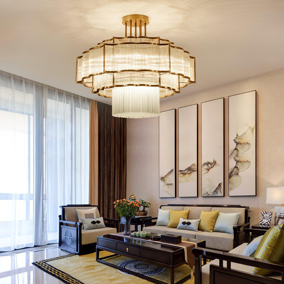 Erdenena Crystal Chandelier-Moonnatur