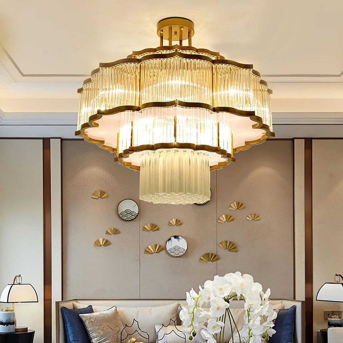 Erdenena Crystal Chandelier-Moonnatur