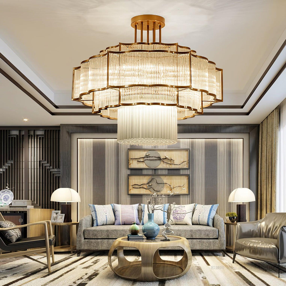 Erdenena Crystal Chandelier-Moonnatur